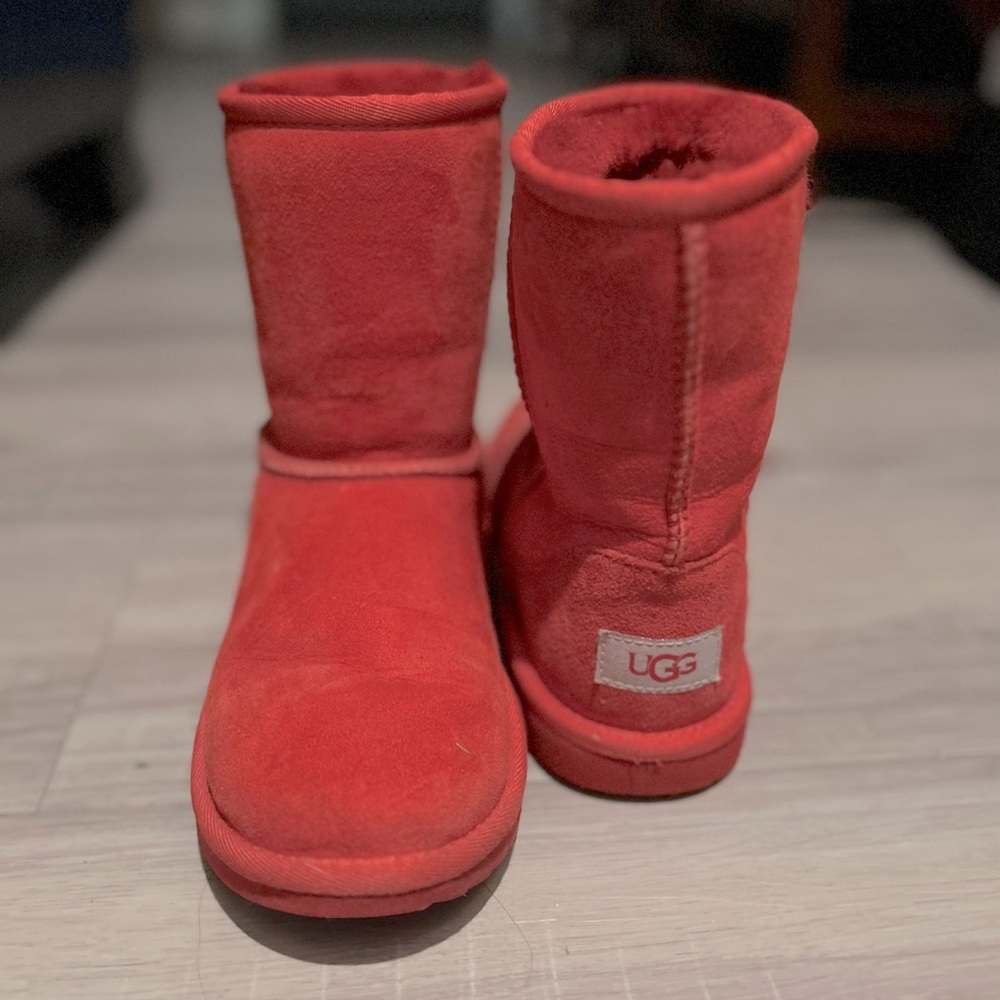 Koolaburra by UGG Boots, Red, Size 4 Big Kids.
